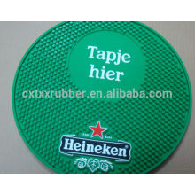 round bar mats, round shape beer spill runners, round PVC beer rail mats